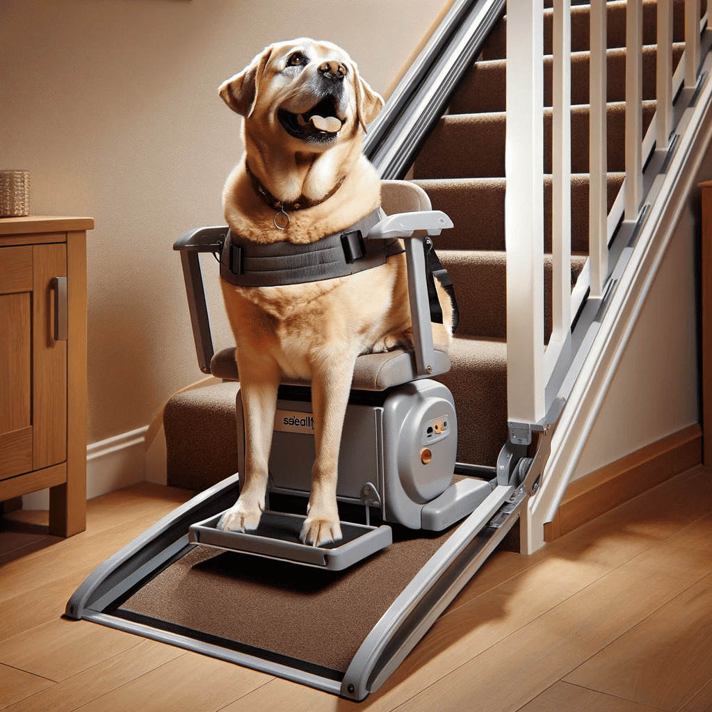 usine d'escalier pour animaux de compagnie, chien étapes