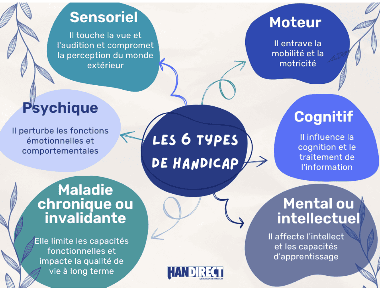 Les 6 types de handicaps en France handirect